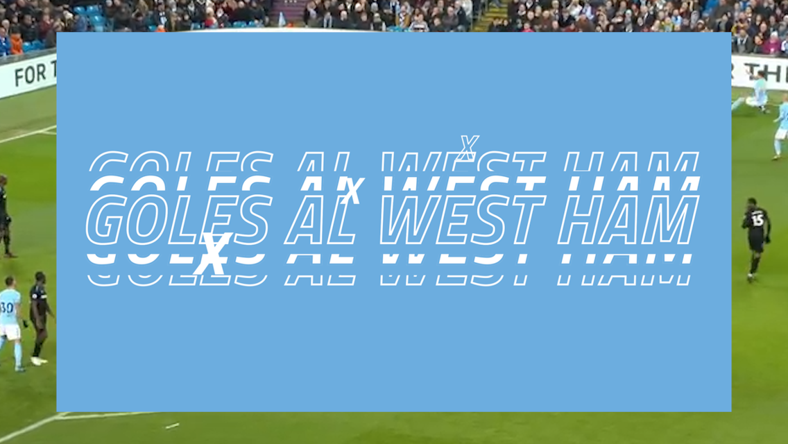 Goles recientes al West Ham