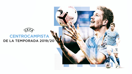 KDB, nombrado mejor centrocampista de la temporada por la UEFA