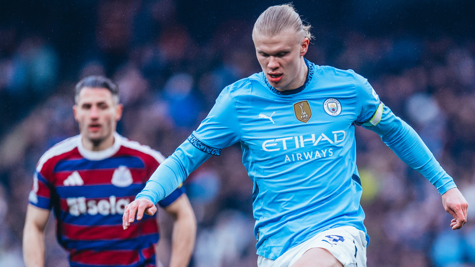 CAPTAIN HAALAND : Starting as City captain for the first time.