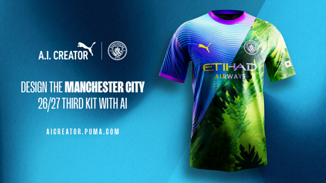 PUMA AI Creator : concevez la troisième tenue de Manchester City 2026/27