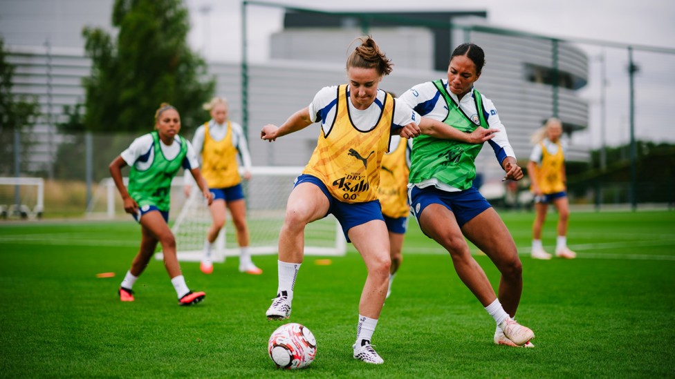 THE SHIELD : Jade Rose tries to get the ball away from Charles