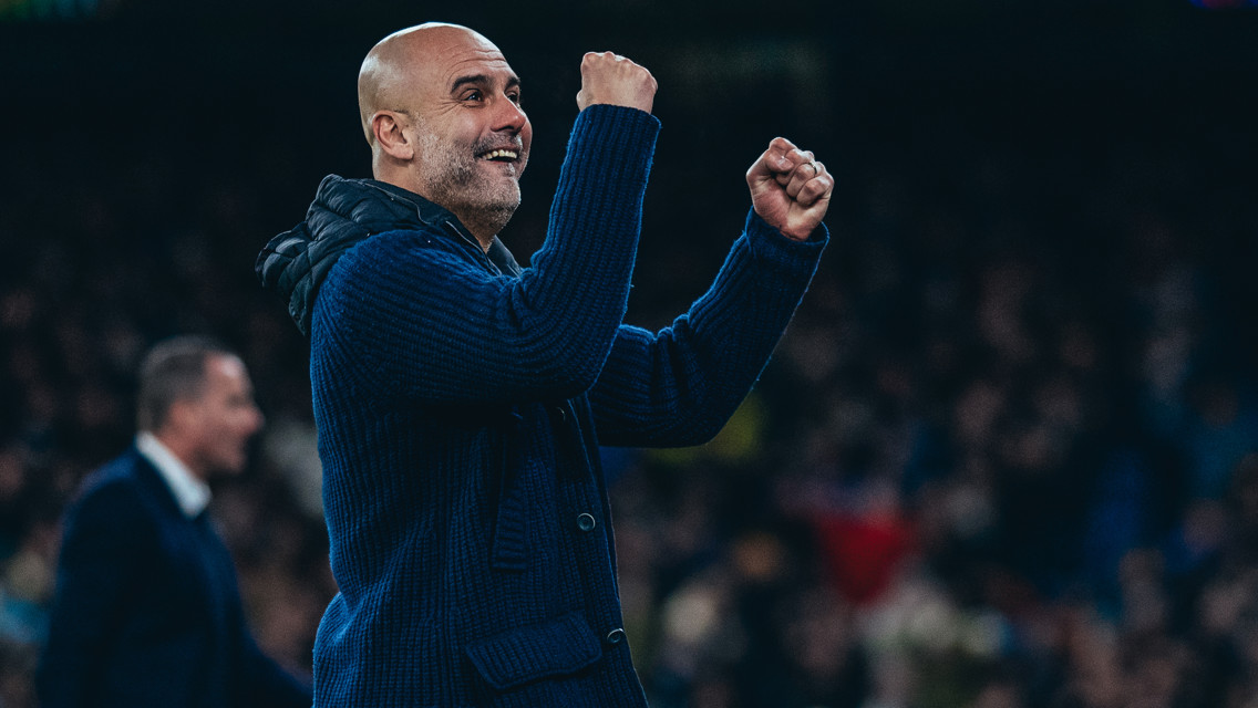 THE BOSS: On the touchline.