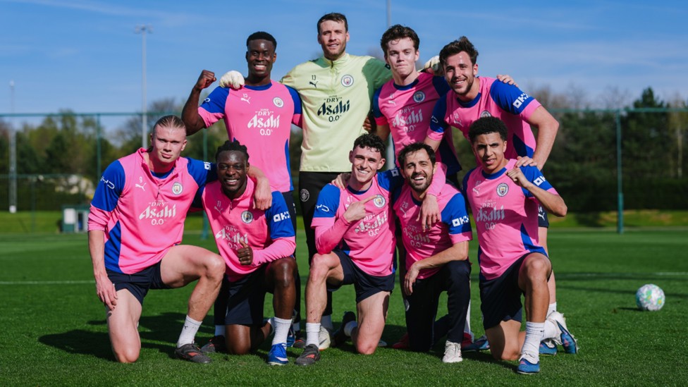 SQUAD GOALS: Tuesday's victors are all smiles.