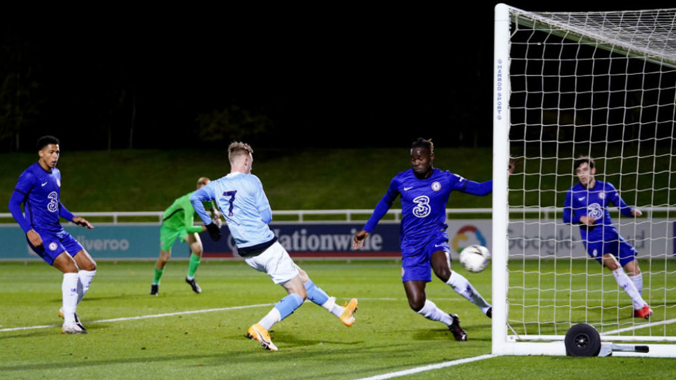 GOLDEN SHOT: Cole Palmer fires home City's winner
