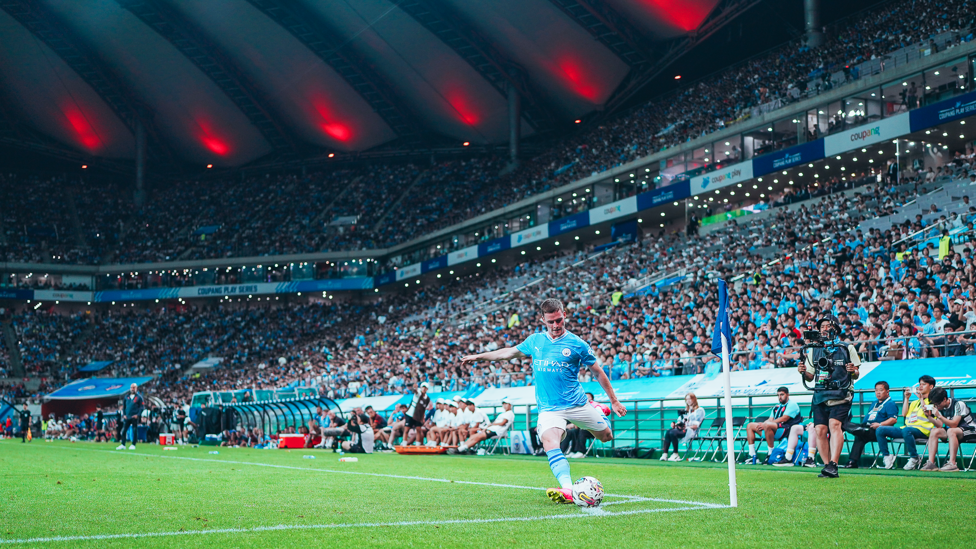 A DIFFERENT CORNER : Sergio Gomez in action against Atletico Madrid