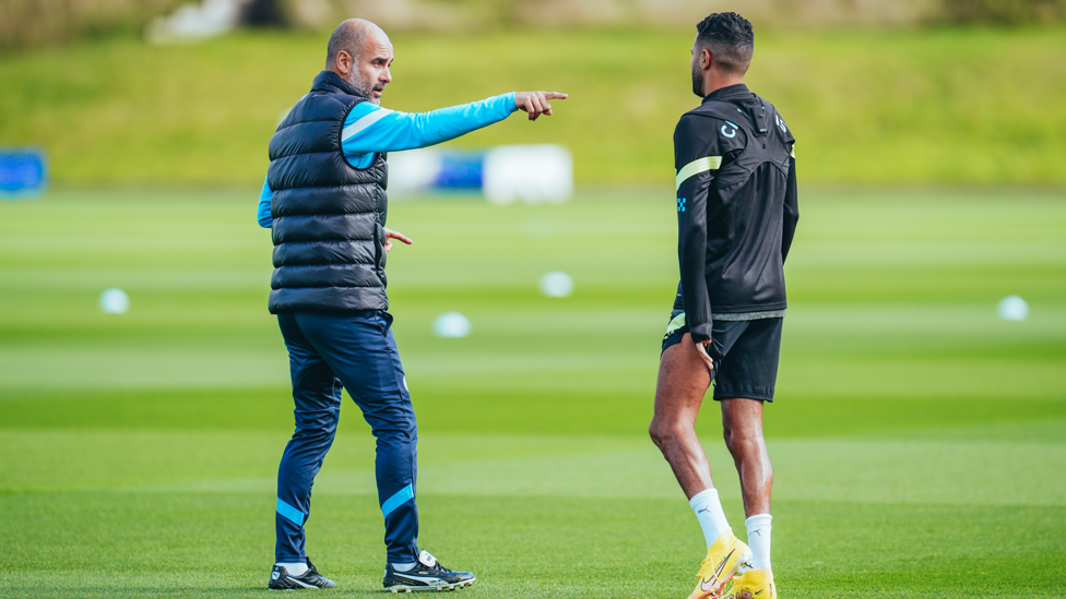 Riyad listens to what the boss wants him to do...