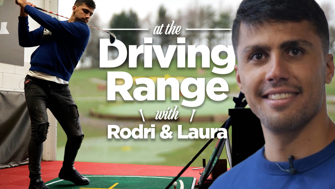 At the driving range with Rodrigo and Laura!