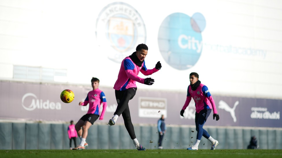 TAKE AIM : Divine Mukasa curls the ball at goal