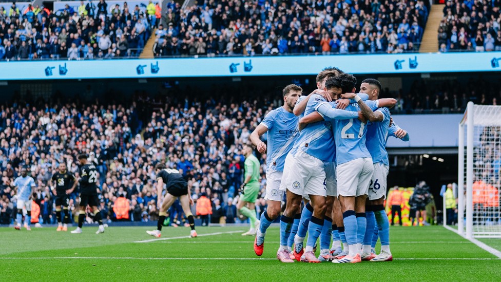 BACK ON TOP: City celebrate as Matheus Nunes send us back in front