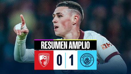 Bournemouth 0-1 City: resumen amplio