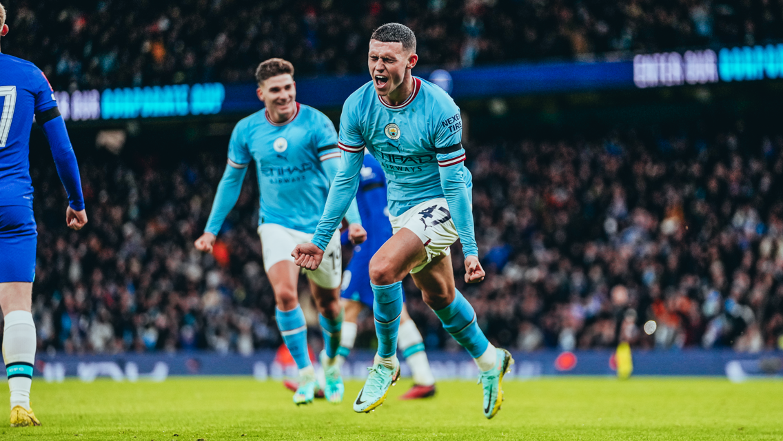 ROAR: Foden enjoyed that one!