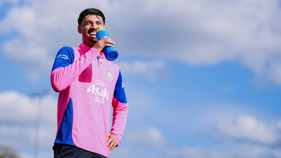 STEPPING OUTSIDE : Tijjani Reijnders is all smiles