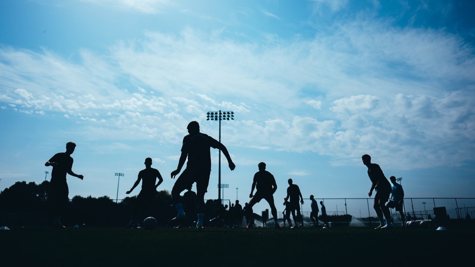 SHADOW PLAY : The sun beats down on the CFA