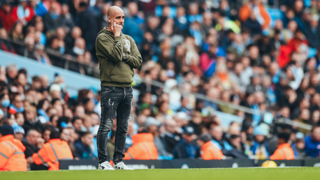 THE BOSS: On the touchline.