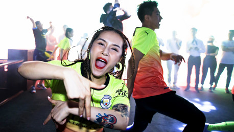 LAUNCH PARTY: Puma unveiled the new City kit in Shanghai ahead of the Club's summer tour