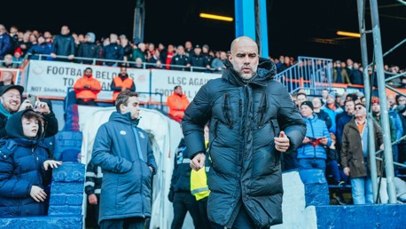 THE BOSS: On the touchline.