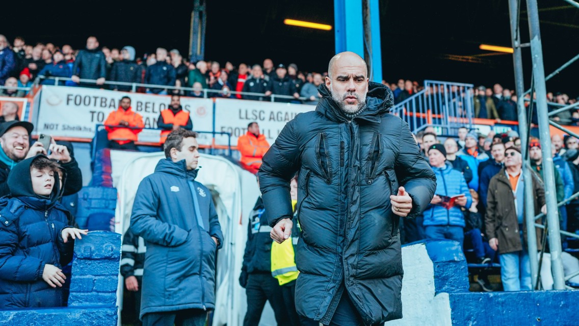 THE BOSS: On the touchline.