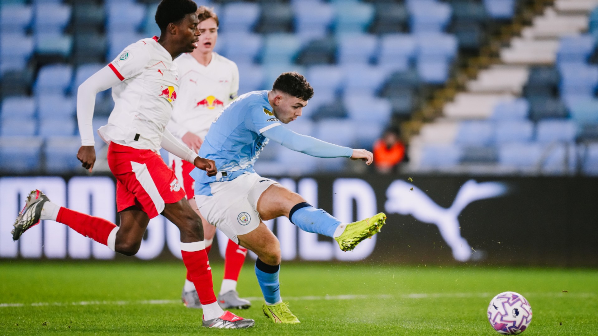 TAKE THAT: Ashton Muir lets fly