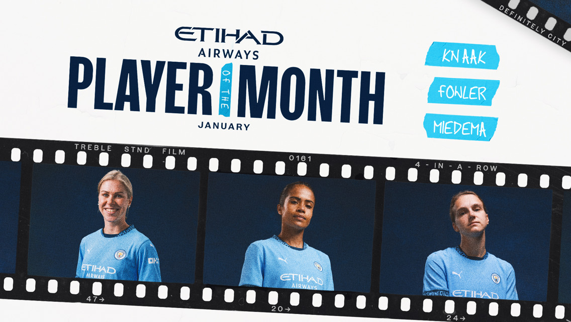Shortlist revealed for January Etihad Women's Player of the Month 