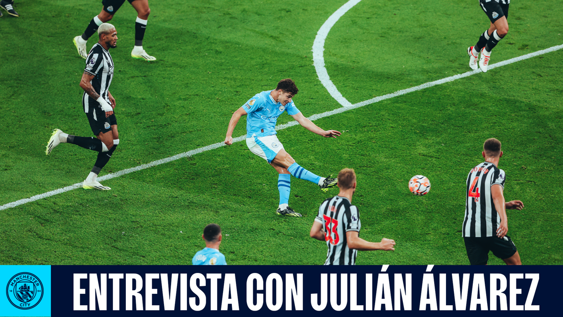 Julián Álvarez: "Sigo siendo el mismo que la temporada pasada, pero tengo más tranquilidad”