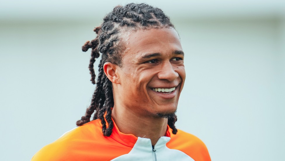 NATHAN AKE: All smiles as always....