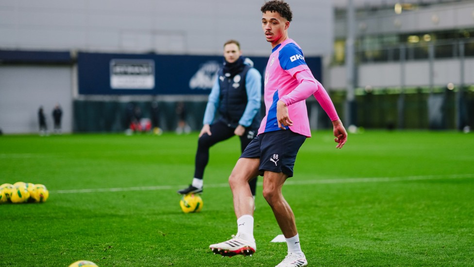 MAN OF THE MOMENT : Max Alleyne in action.