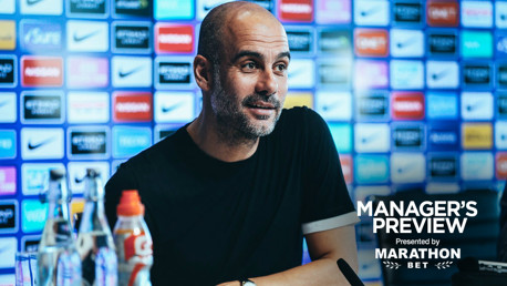 PRESS CONFERENCE: The manager previews the game...