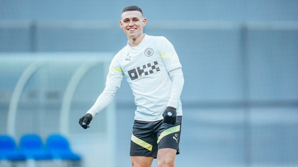 WING WIZARD : Phil Foden in high spirits