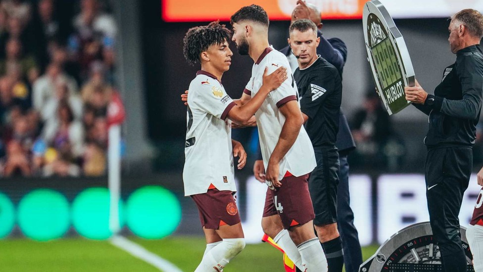 DEBUT DAY : The Croatian comes on for his City debut in the 3-0 away victory at Burnley on the opening day of the 2023/24 campaign.