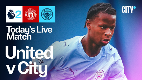 Watch City's Premier League 2 Manchester derby live on CITY+ today