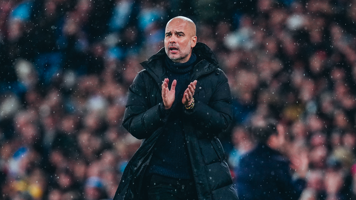 THE BOSS: On the touchline.