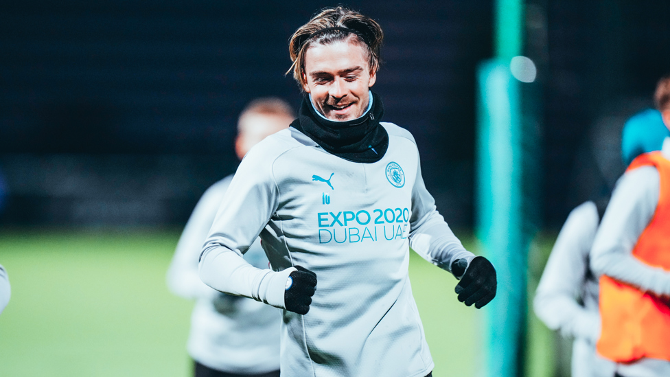 JACK THE LAD : Jack Grealish gets ready for Saturday