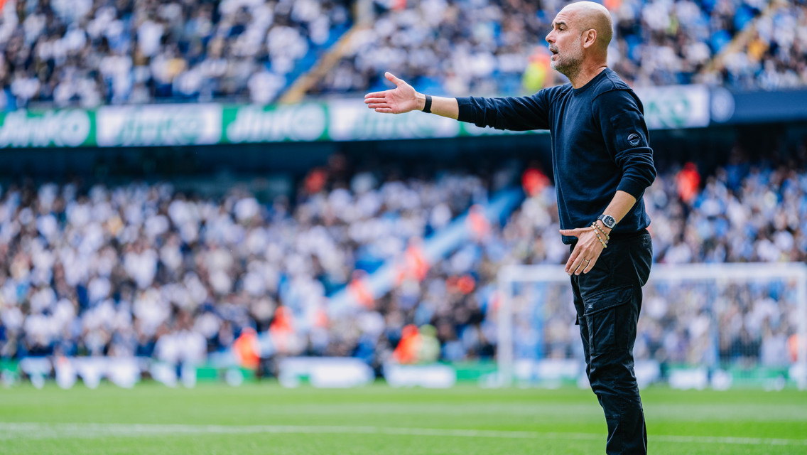 THE BOSS: On the touchline.