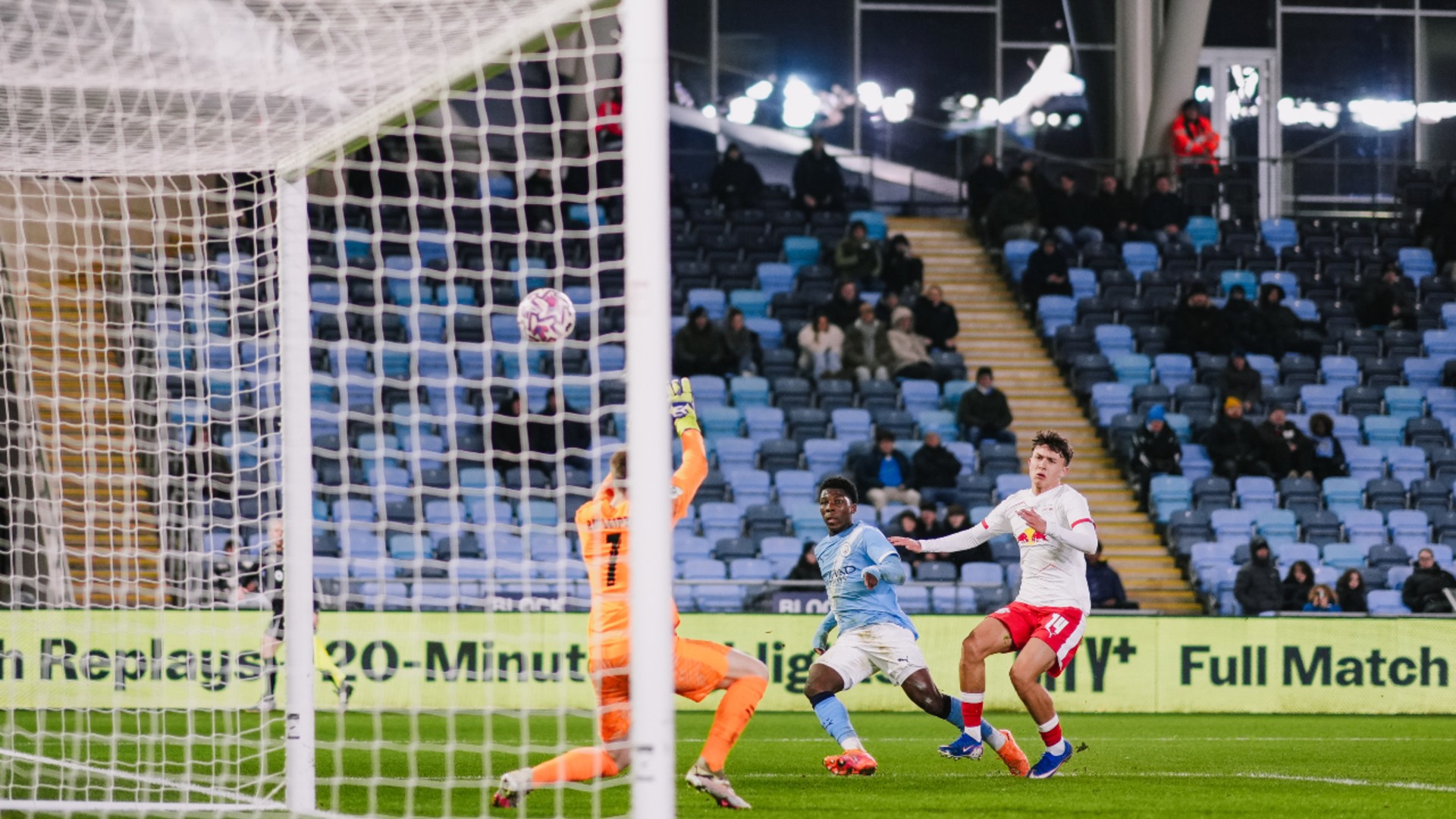 THREE CHEERS: Ryan McAidoo fires home