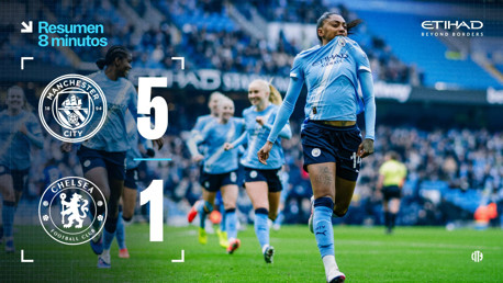 City 5-1 Chelsea: resumen extendido