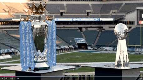 Trophy Tour: PL and Super Bowl trophies meet