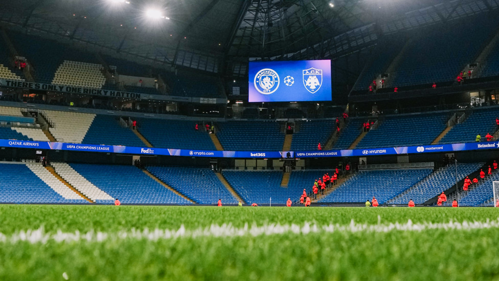 UCL NIGHT : The Etihad ready to host our 150th Champions League fixture.
