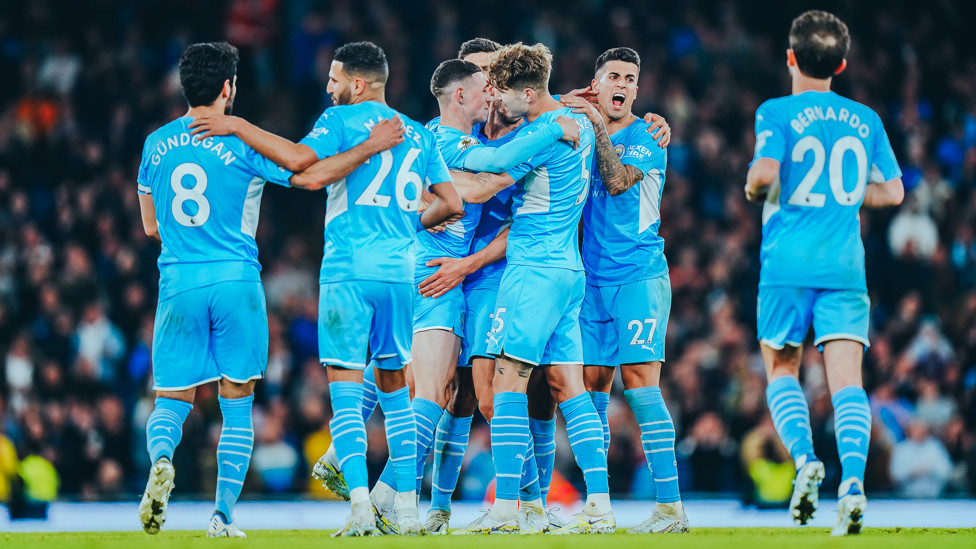 ALL FOR ONE : One of our own, Phil Foden, powering in our second