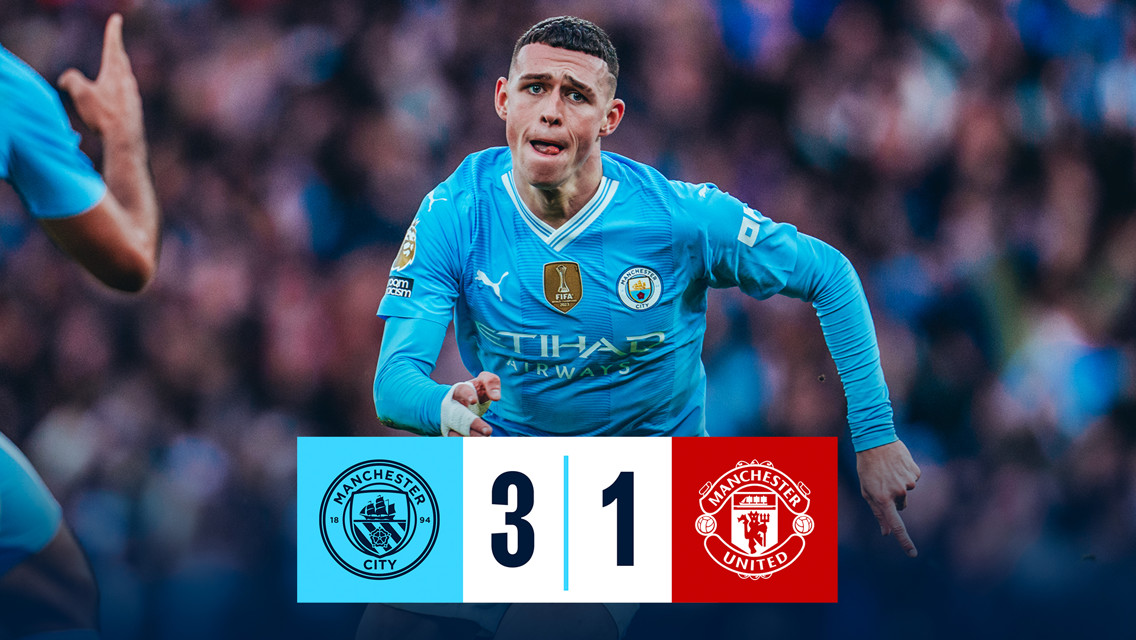 City 3-1 United: resumen breve