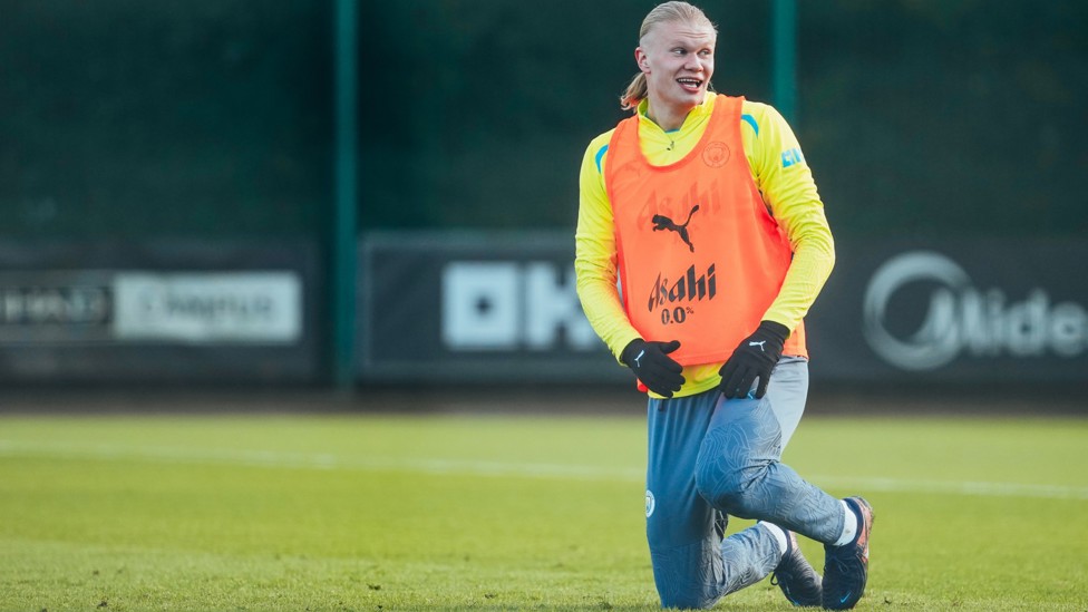 NUMBER NINE : Erling Haaland at the CFA. 