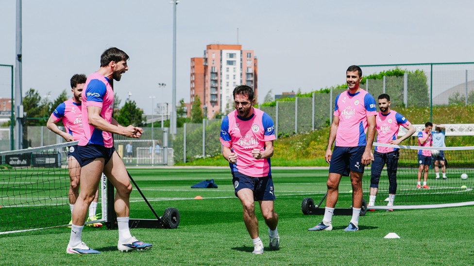 BIG CELEBRATION : Bernardo Silva loves to win