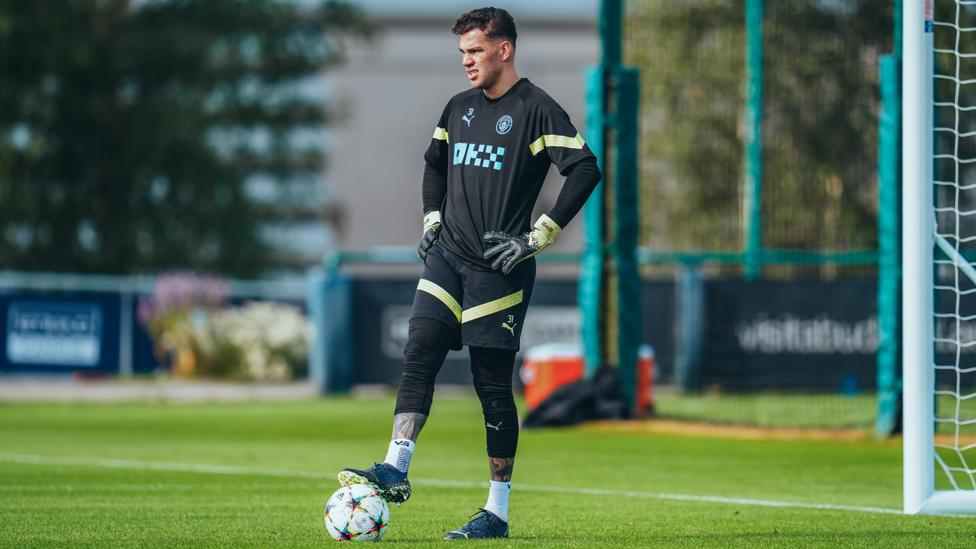 Ederson watches on