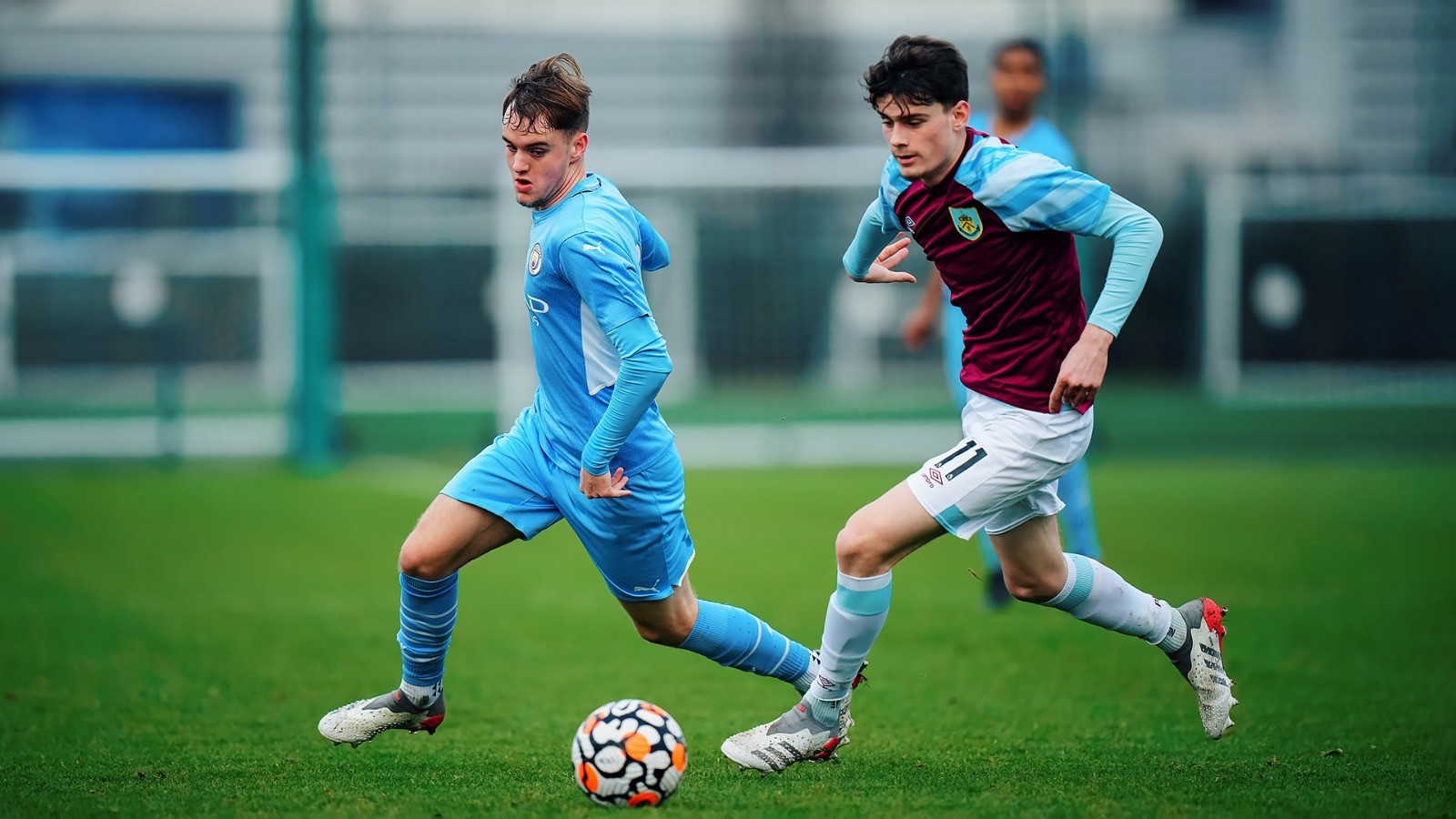 MIDDLE MARCH: Josh Adam puts Burnley under pressure
