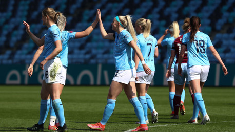 Kelly hits a hat-trick as City net eight!