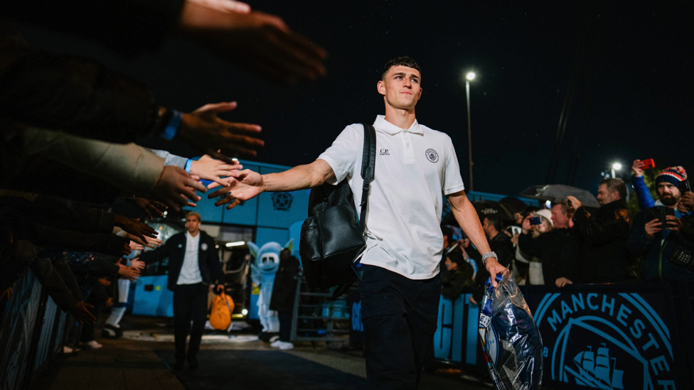 PHIL-ING GOOD : Foden arrives.