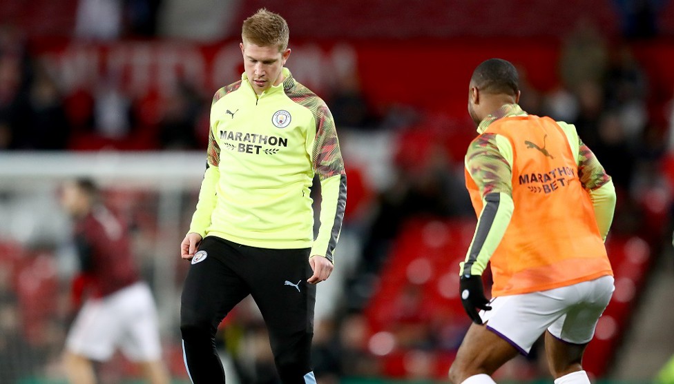 KDB : Loosens up with Raheem Sterling