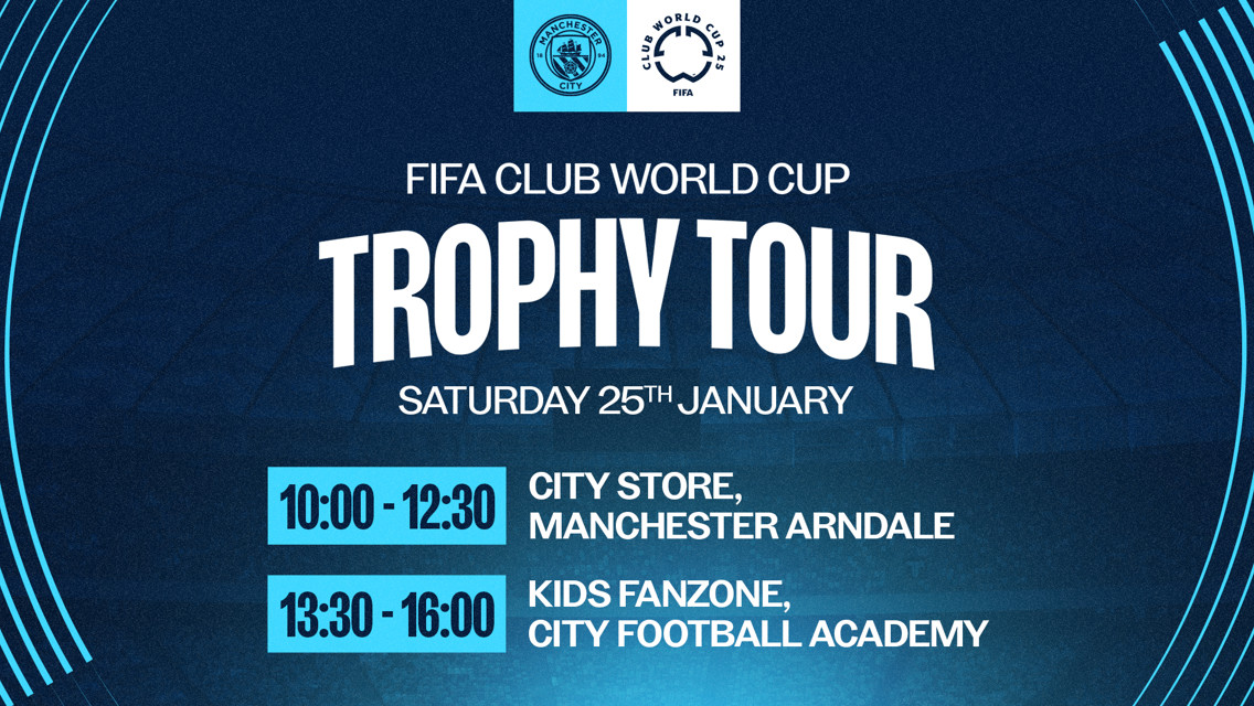 The brand-new FIFA Club World Cup 2025 Trophy will be visiting our City Store and Kids Fanzone!