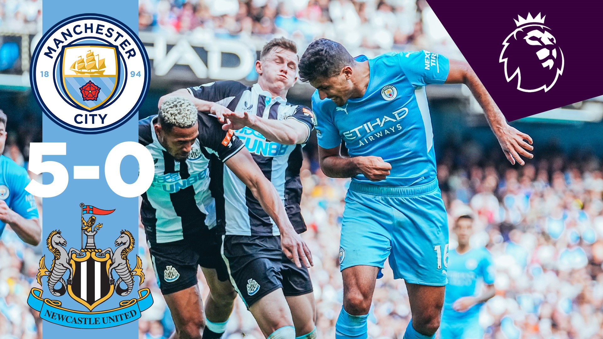 Udløbet læbe slette City 5-0 Newcastle: Short highlights