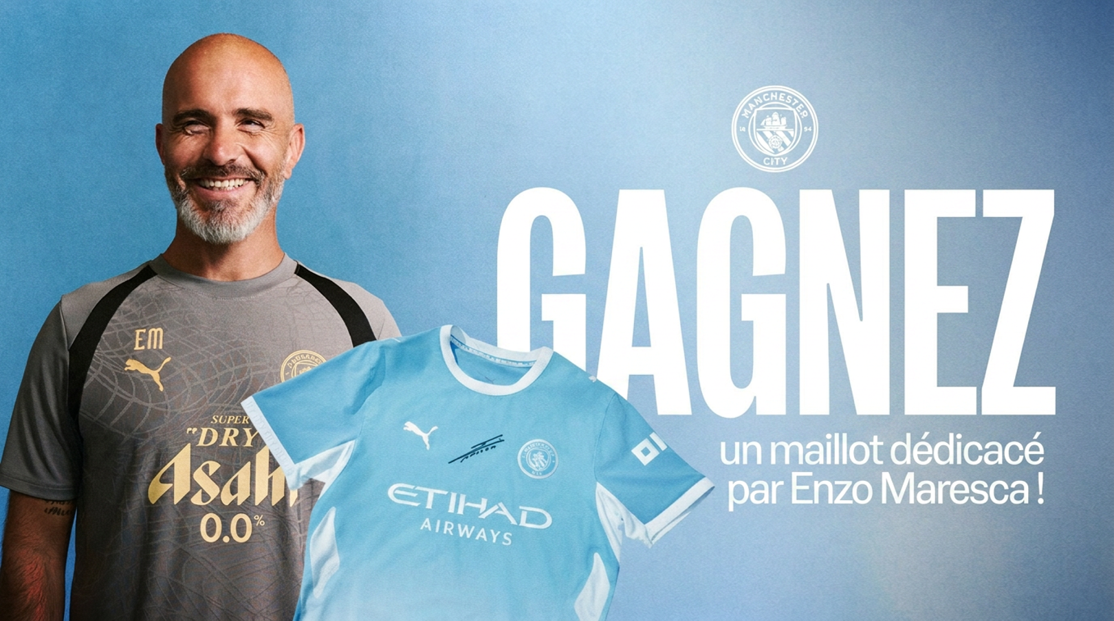 Gagnez un maillot dédicacé par Enzo Maresca