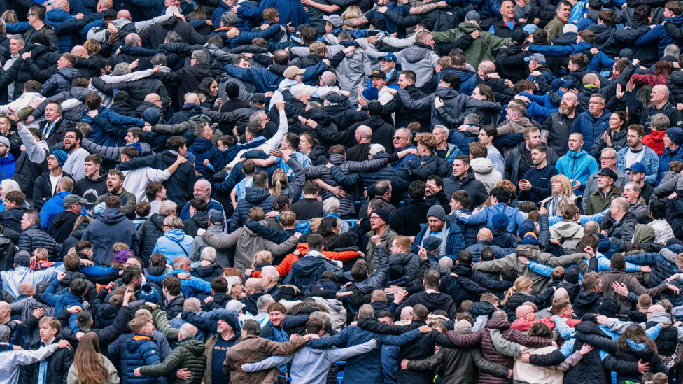 POZNAN TIME : The home fans loving every second.